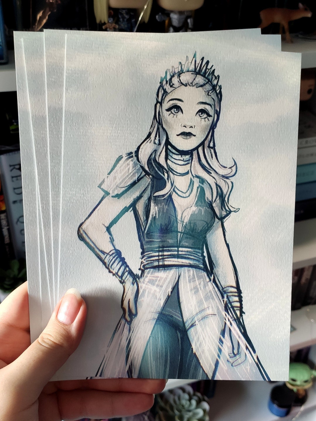 Fine Art Print evangeline Samos Red Queen Series Etsy