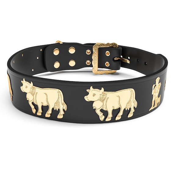 Extra-breites Appenzeller Hundehalsband / Gold / 5 Farben - Etsy sterreich