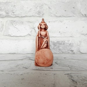 Athena statue goddess Small figurine of the Goddess Athene / Made of clay / handmade