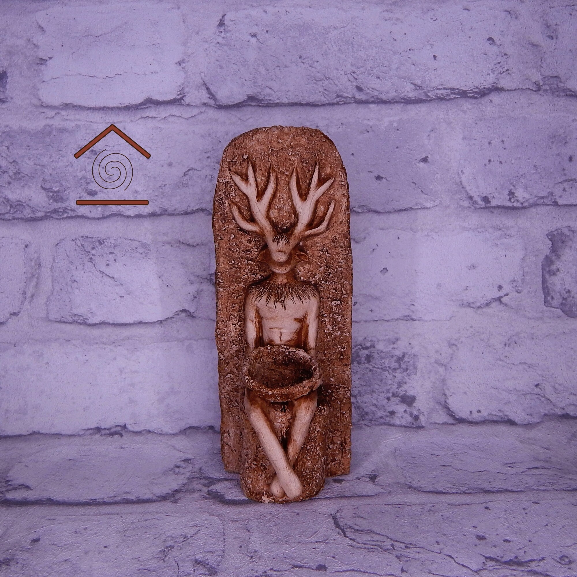 Wicca God Statue Ceramic Handmade / Beautiful Forest God / Etsy