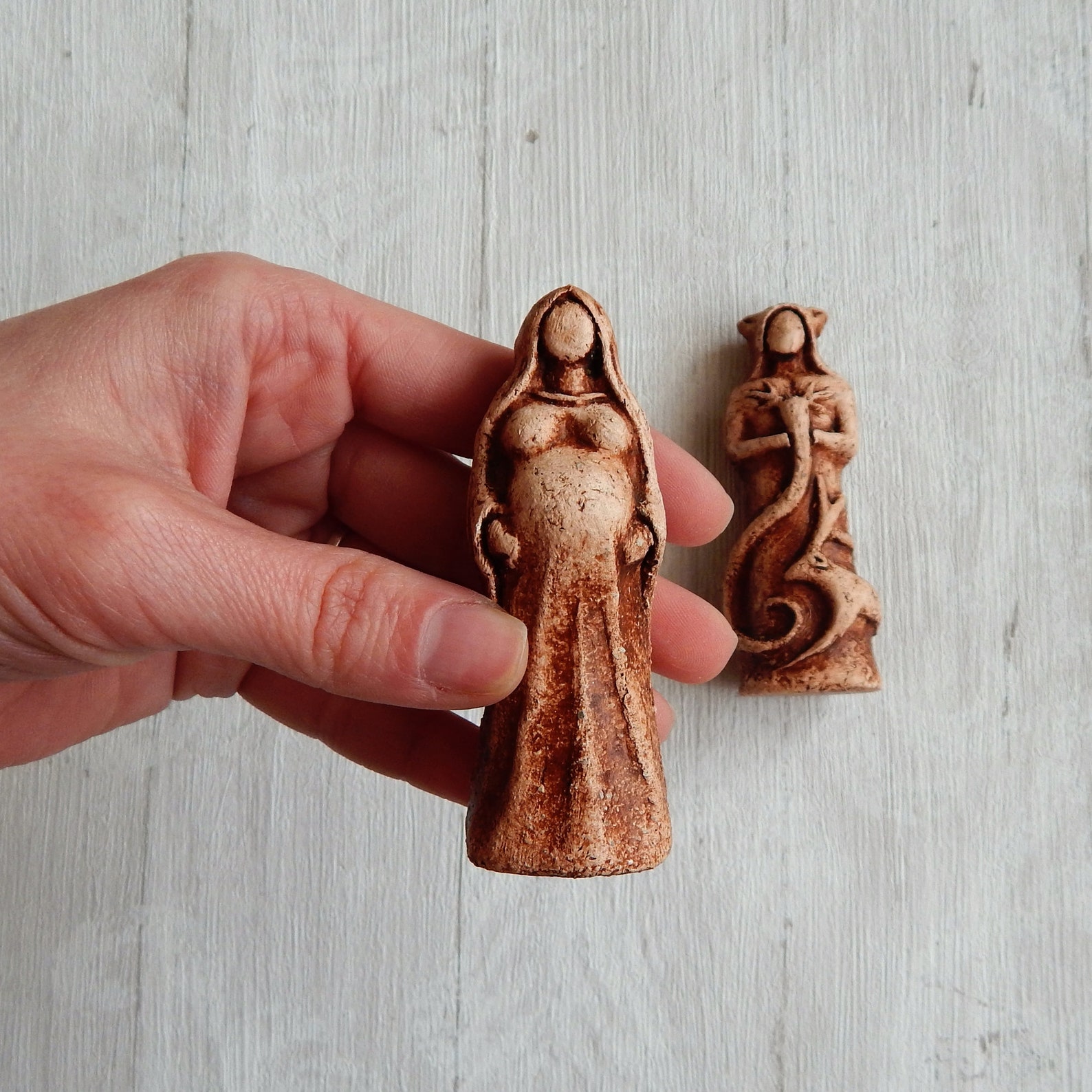 God Statue Goddess Statue Wicca Travel Set Mini Statue/ Set Etsy