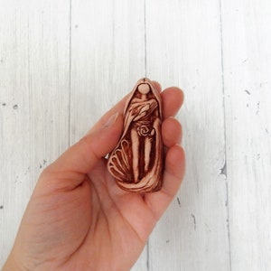 Aphrodite statue goddess Small figurine of the Goddess Aphrodite / Made of clay / handmade