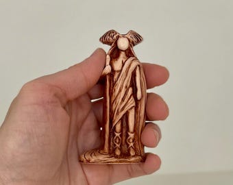 Hypnos figurine God small statue of Hypnus Made of clay / handmade