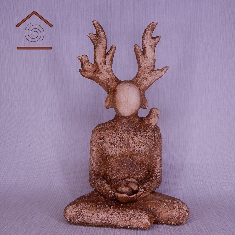 Wicca God Statue Ceramic Handmade Etsy