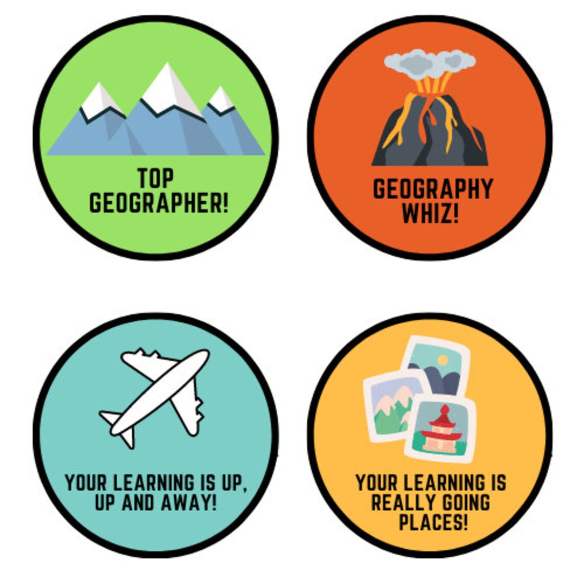 Geography Teacher Reward Matte Sticker Sheets Bundle Pack of Etsy