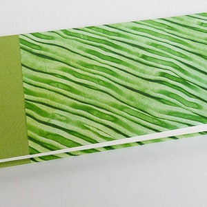 Japanese sewing notebook in canvas and marbled paper