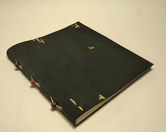 Black soft leather grimoire