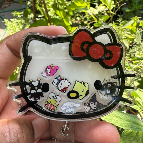 Porta credenciales de gato Hola