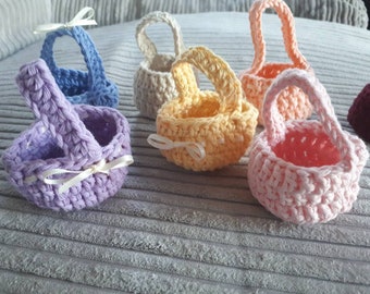 Handmade crochet Miniature Baskets