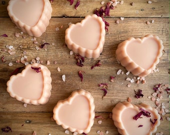 Rose Heart Soap| Handmade Soap| Valentines Day Gift