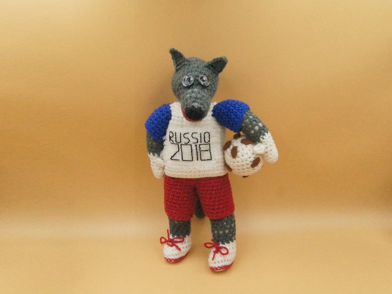 / Peluche mascotte zabivaka 45/ cm Fifa Coupe du Monde 2018/