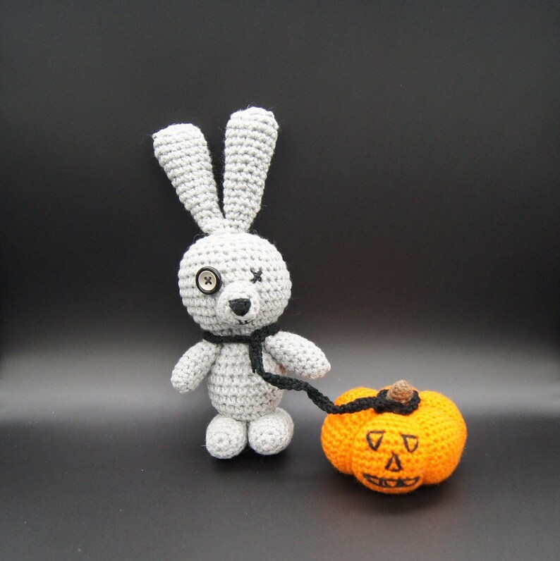 Handmade crochet zombie bunny doll crochet stuff pumpkin Etsy