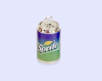 Charm de bebida de comida chatarra - Charm de lata de refresco de resina