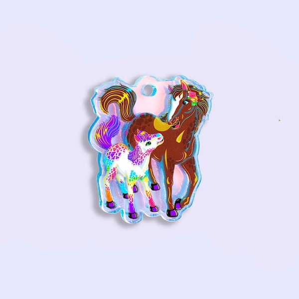 C-2pc or 10pc Rainbow Horse Charm -Quarter Horse Charm -Rainbow Charms -Kawaii charms- Shoe Charms -Pony Charms -Animal Charms -Paint Horse