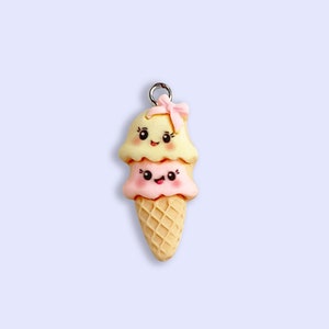 2 Stück oder 10 Stück Kawaii Eis Charme -Eis Kegel Charme - Geburtstag Party Charme -Kleines Mädchen Charme -Kawaii Charme -Essen Charme -Dessert Charme