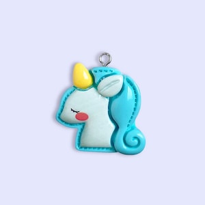 2pc or 10pc Stitched Unicorn Charm -Unicorn Horn Charm -Unicorn Jewelry- Unicorn Birthday -Unicorn Party Favor -Unicorn Earrings