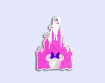 2pc or 10pc Marble Castle Charm -Kawaii  Charms -Fairy Tale Charms - Little girl charms - Shoe Charms -Children&#39;s Charm -Girls Necklace