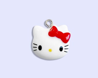 2pc or 10pc Cute Cat Charm -Cat Mom Charm -Animal Charm -Little Girl Charm -Kawaii Charm -Charm for girls - Meow Charm -Cat Charm- Pet Charm