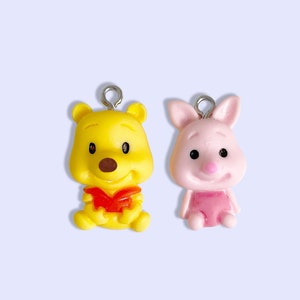 2 o 10 amuletos para la hora del cuento para niños: amuletos para niños, amuletos de cerdo, amuletos de oso, amuletos dulces, paquetes de amuletos, amuletos de programas de televisión, amuletos de tigre y animales