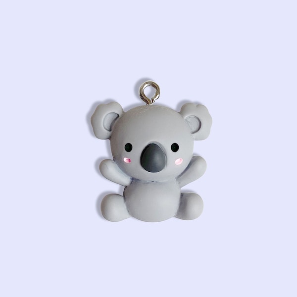 2pc or 10pc Cute Koala BearCharm -Animal Charm  -Australia Charm -Wild Charm -Bear charm - Kids Charm - Down Under charm - Aussie charm