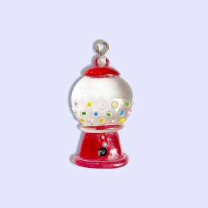 2pc or 10pc Red Candy Gumball Machine Charm - Gumball Machine - Candy Shop Charm -Kawaii Charm -Kids Charm- Charm Bracelet - Candy Necklace