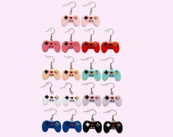 Resin Game Controller Earrings – Colorful Nerd Jewelry