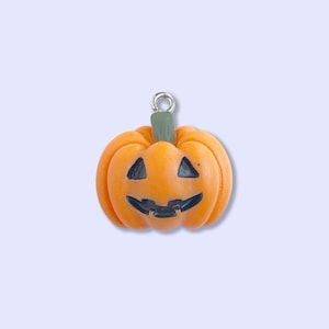 2pc or 10pc Jack O Lantern Charm -Autumn Charm -Fall Charm -Pumpkin Charm -Kawaii Charm -Creepy Cute Charm -Halloween charm -Spooky charm