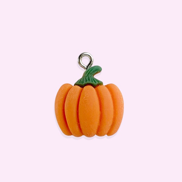 2pc or 10pc Pumpkin Charm -Autumn Charm -Fall Charm -Fairy Tale Charm -Kawaii Charm -Nature Charm - Pumpkin Pie Charm- Charm for Girls