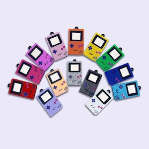 2pc, 10pc ou 14pc Pingentes de controle de jogo - Pingente kawaii - Pingente de anime - Pingente de garota gamer - Presente de jogador - Pingente de garota cibernética - Pingente de tecnologia