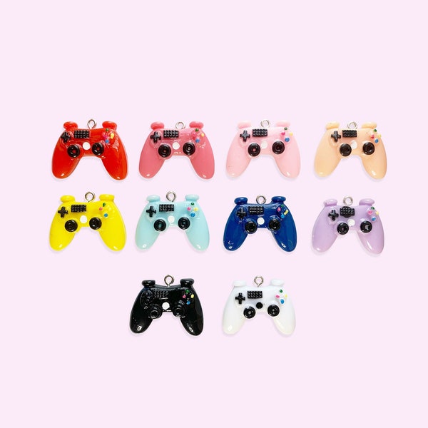 2pc or 10pc Game Controller Charms -Kawaii Charm - Video Game Charm  -Gamer Girl Charm - Computer Charm -Gamer Gift -cyber girl charm