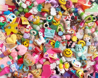 Imperfect Resin Charms – Random Junk Food, Kawaii Mix (10pc or 20pc)