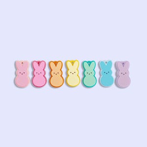 2pc, 7pc or 10pc Marshmallow Sweets Charms -Easter Candy Charm -Marshmallow Bunny Charms -Kawaii Charms -Easter Charms -Easter Bunny Charms