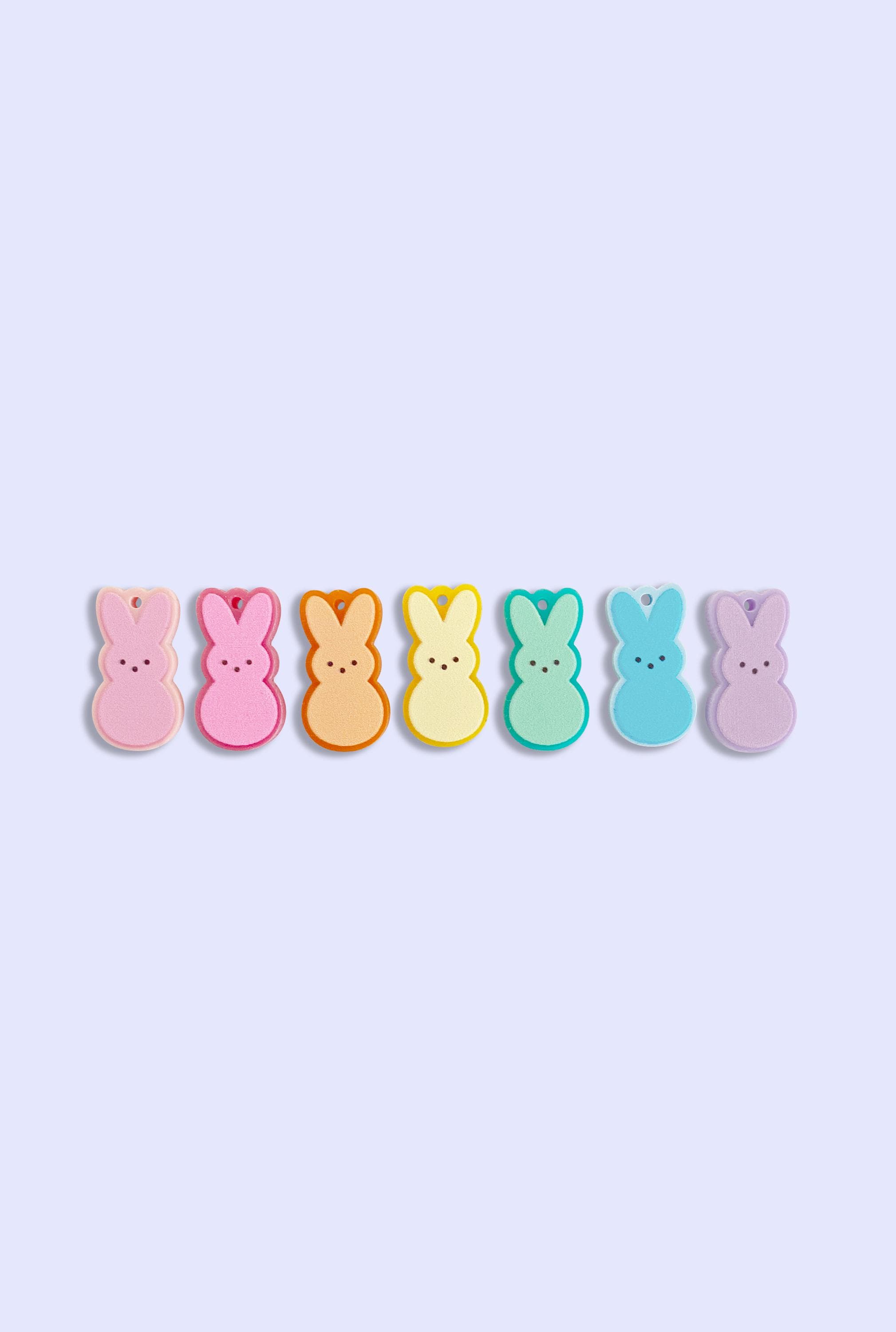 2pc, 7pc or 10pc Marshmallow Sweets Charms -Easter Candy Charm -Marshmallow Bunny Charms -Kawaii Charms -Easter Charms -Easter Bunny Charms