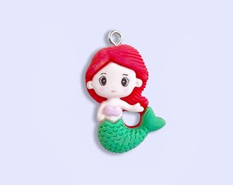 2pc, 7pc or 10pc Princess Charms -Mermaid Charms -Fairy Tale Charms -Ice Queen Charms - Kawaii charms -Children&#39;s Charms -Girls Necklace