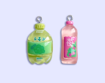 Adornos Kawaii para botellas de refresco – Adorno de resina para bebidas