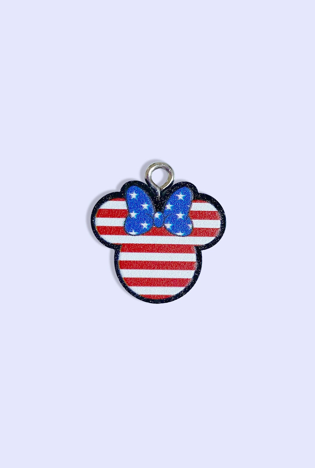 2pc or 10pc 4th of July Charms American Heart Charm patriotic Charm