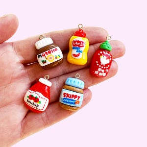 2pc, 5pc or 10pc Junk Food Charm -Fast Food Charm -Snack Charm -Pizza Charm -Lunch Charm -Hamburger Charm -Carbs Charm -American Food Charm