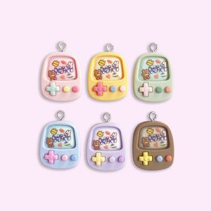 2pc, 6pc or 10pc Game Controller Charms -Kawaii Charm -Game Controller Charm -Computer Charm -Gamer Girl Charm -Gamer Gift -cyber girl charm
