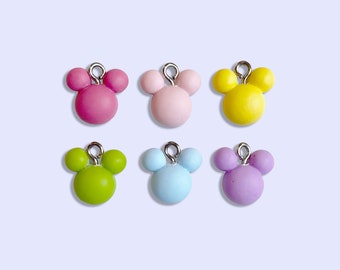 Resin Mouse Charm, Kawaii Animal, DIY Craft Supply