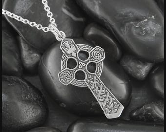 Celtic Trinity Cross in Sterling Silver