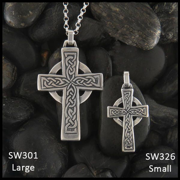 Celtic Genesis Cross Pendant in two size options
