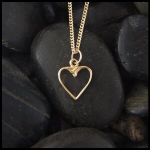 Colleen&#39;s Open Heart Pendant in Gold