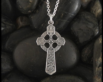 Celtic Trinity Cross in Sterling Silver