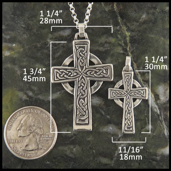 Celtic Genesis Cross Pendant in Two Size Options - Etsy