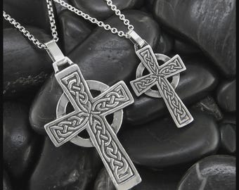 Celtic Genesis Cross Pendant in two size options