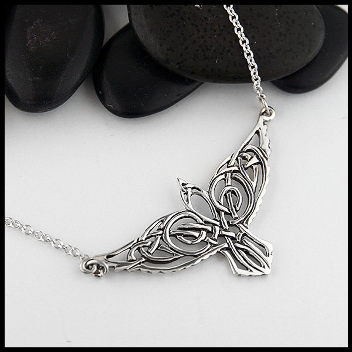 Celtic Raven Necklace - Etsy
