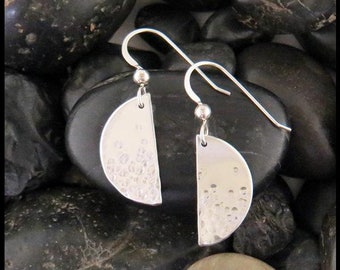 Bubble Half-Moon Drop Earrings