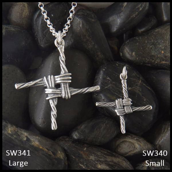 Saint Brigid Cross in Sterling Silver, 2 Size Options