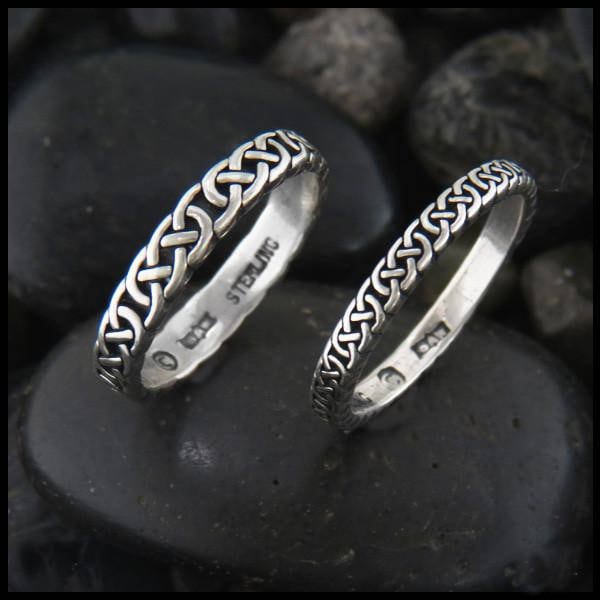 Narrow Celtic Josephine Knot Ring available in 2 widths