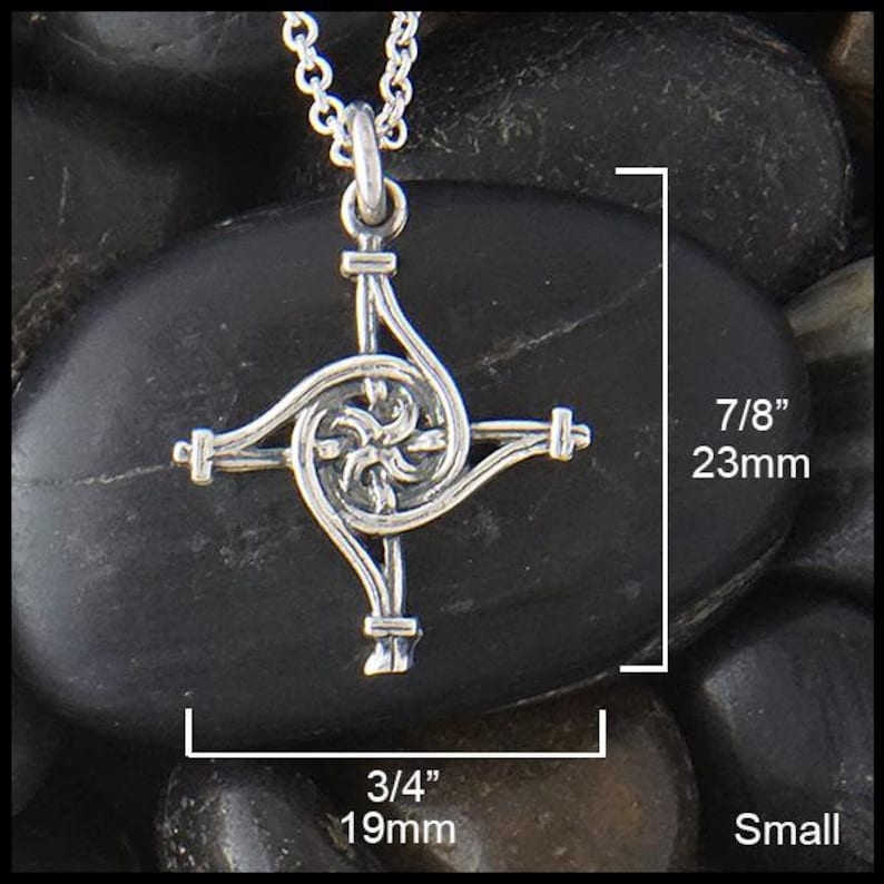 Croix en spirale de SainteBrigitte en argent sterling Etsy France